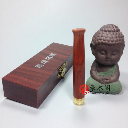 小叶紫檀双重过滤烟嘴 厂家批发支持一件代发 商务工艺礼品首选